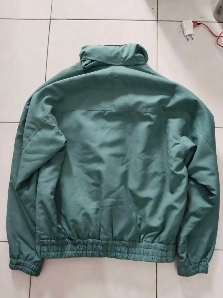 Jaket tebal dua layer buat motoran atau ke gunung, warna ijo tosca