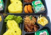 Nasi kuning bento/ nasi bento chicken