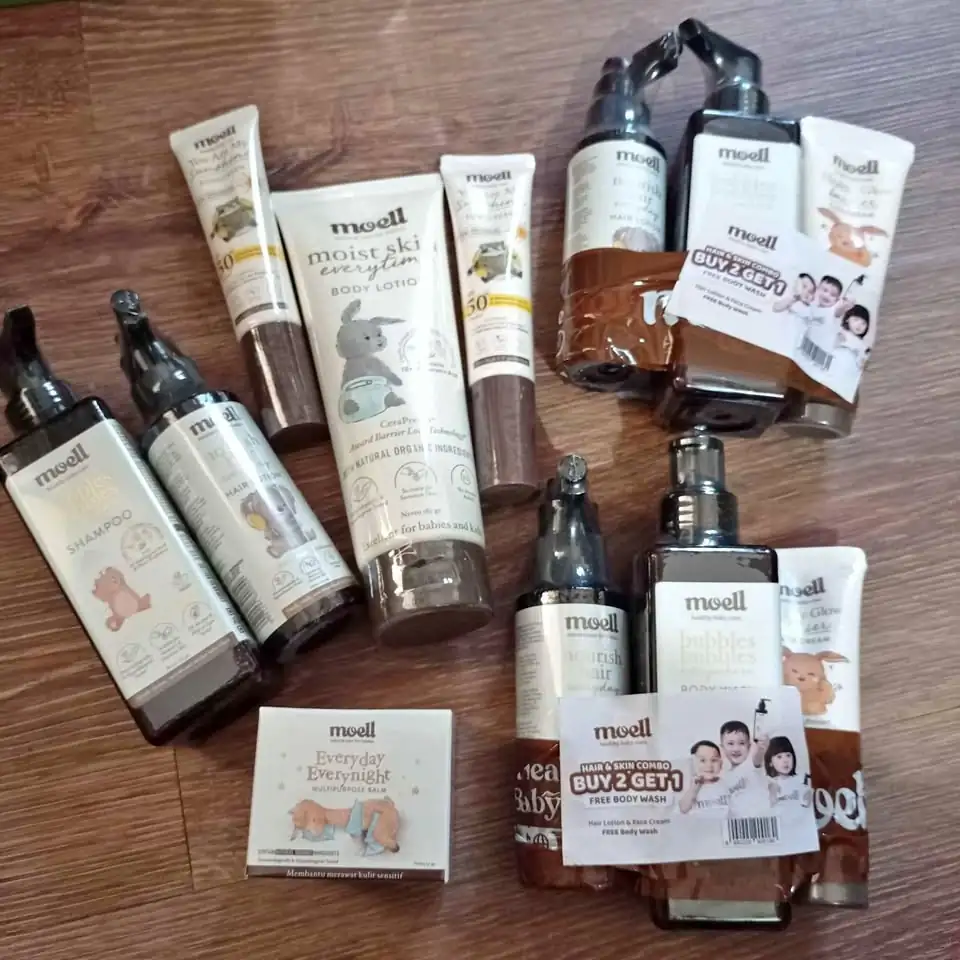 Moell sampo balm face cream sunscreen body lotion hair lotion cod