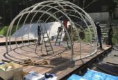Glamping tent aluminium / besi