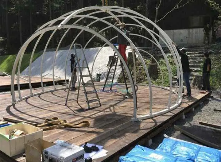 Glamping tent aluminium / besi