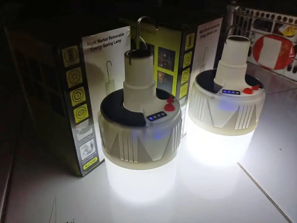 Lampu Darurat LED Solar 45W Rechargeable