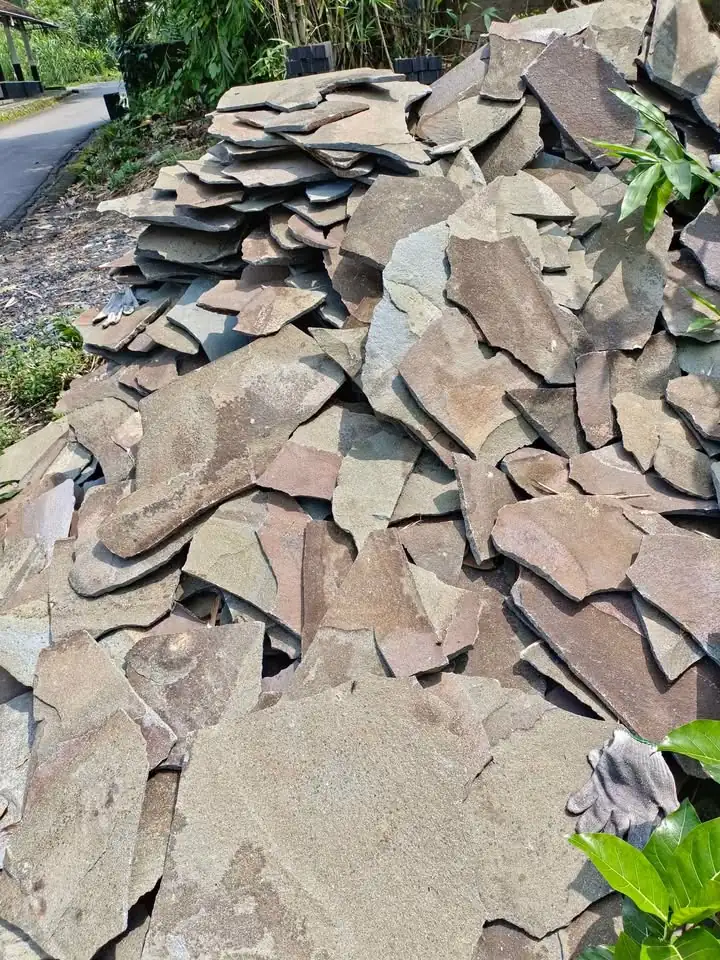 Batu Alam Random Lantai Dinding