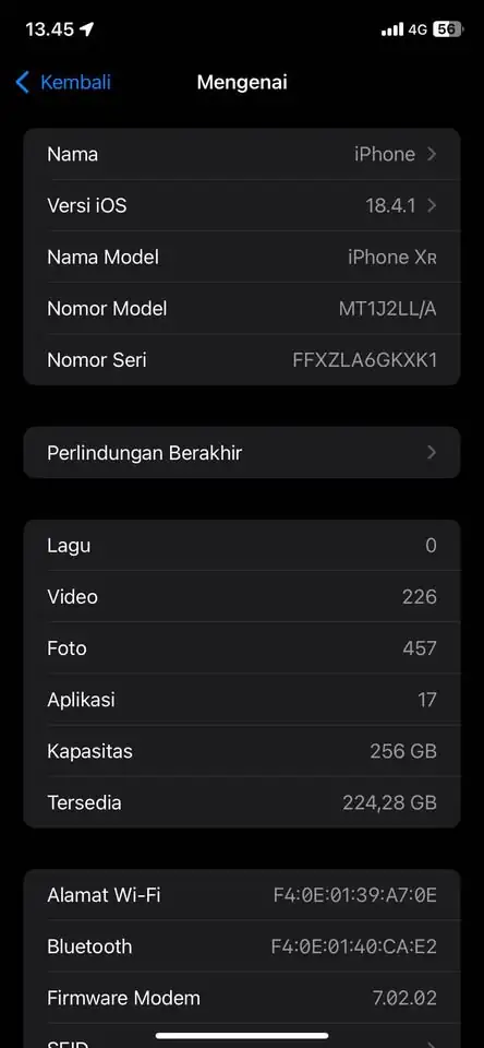 Iphone xr 256gb beacukai housing 17 pro