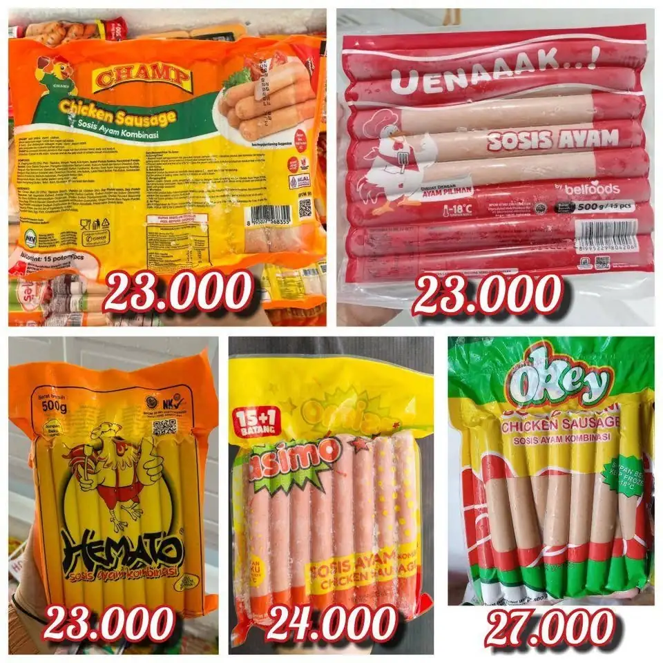 Suki Sempolan bakso Nugget sosis tempura chikuwa dumpling