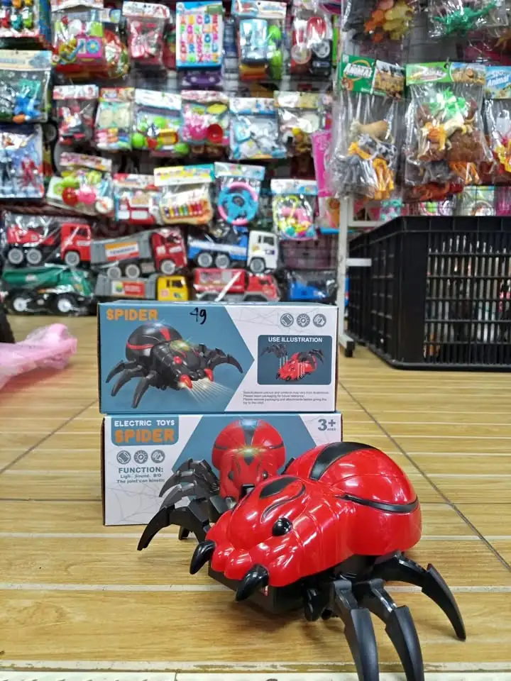 Mainan anak labalabaa spider bateraii