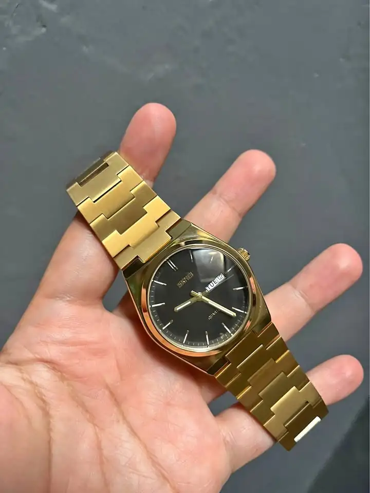 Jam tangan pria skmei gold LikeNew