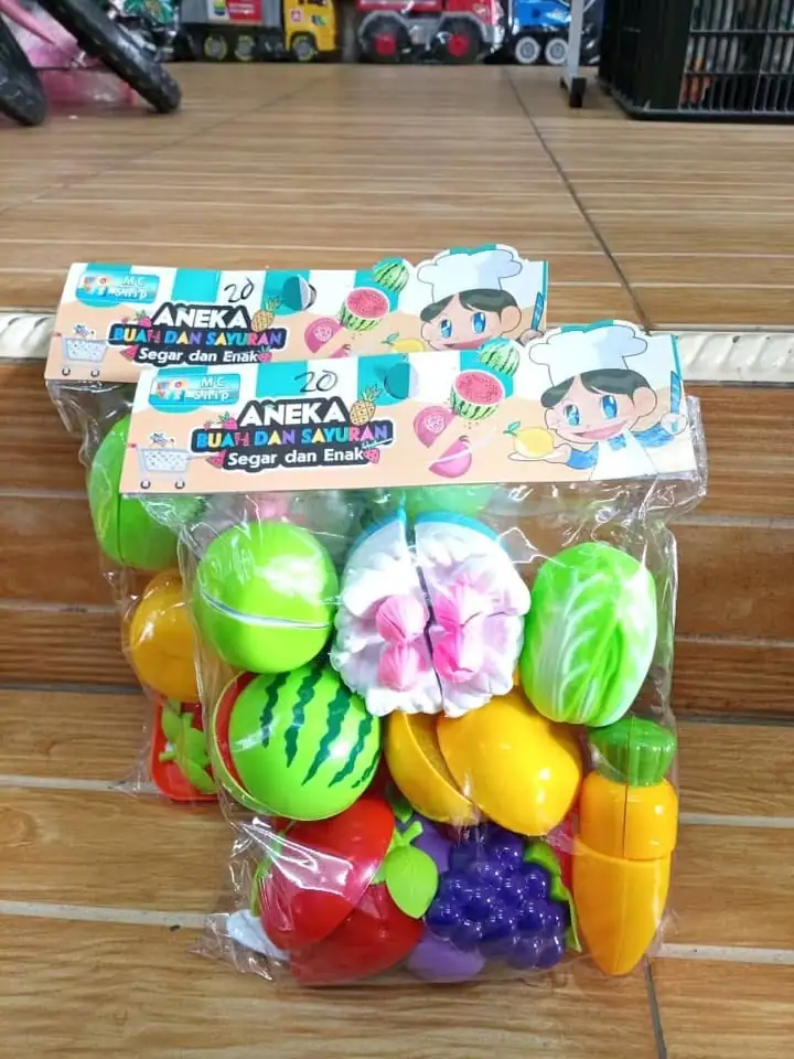 mainan anak buah sayur potongg