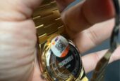 Jam tangan pria skmei gold LikeNew