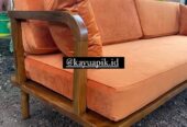Sofa tamu sani minimalais bahan kayu jati