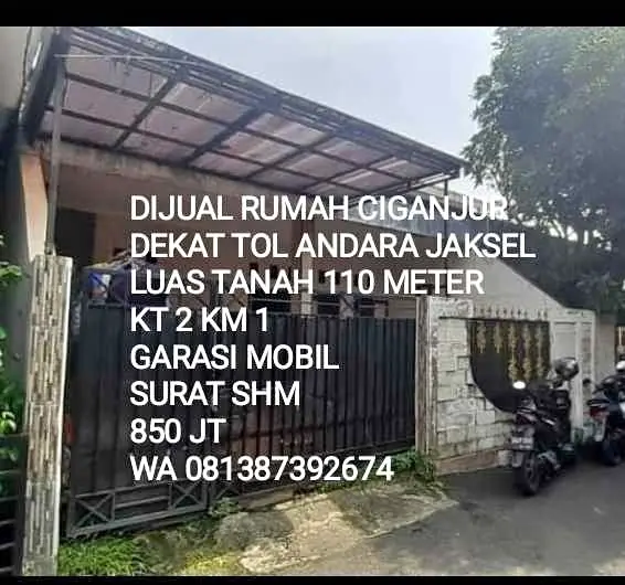 2 KT 1 Kamar Mandi – Rumah