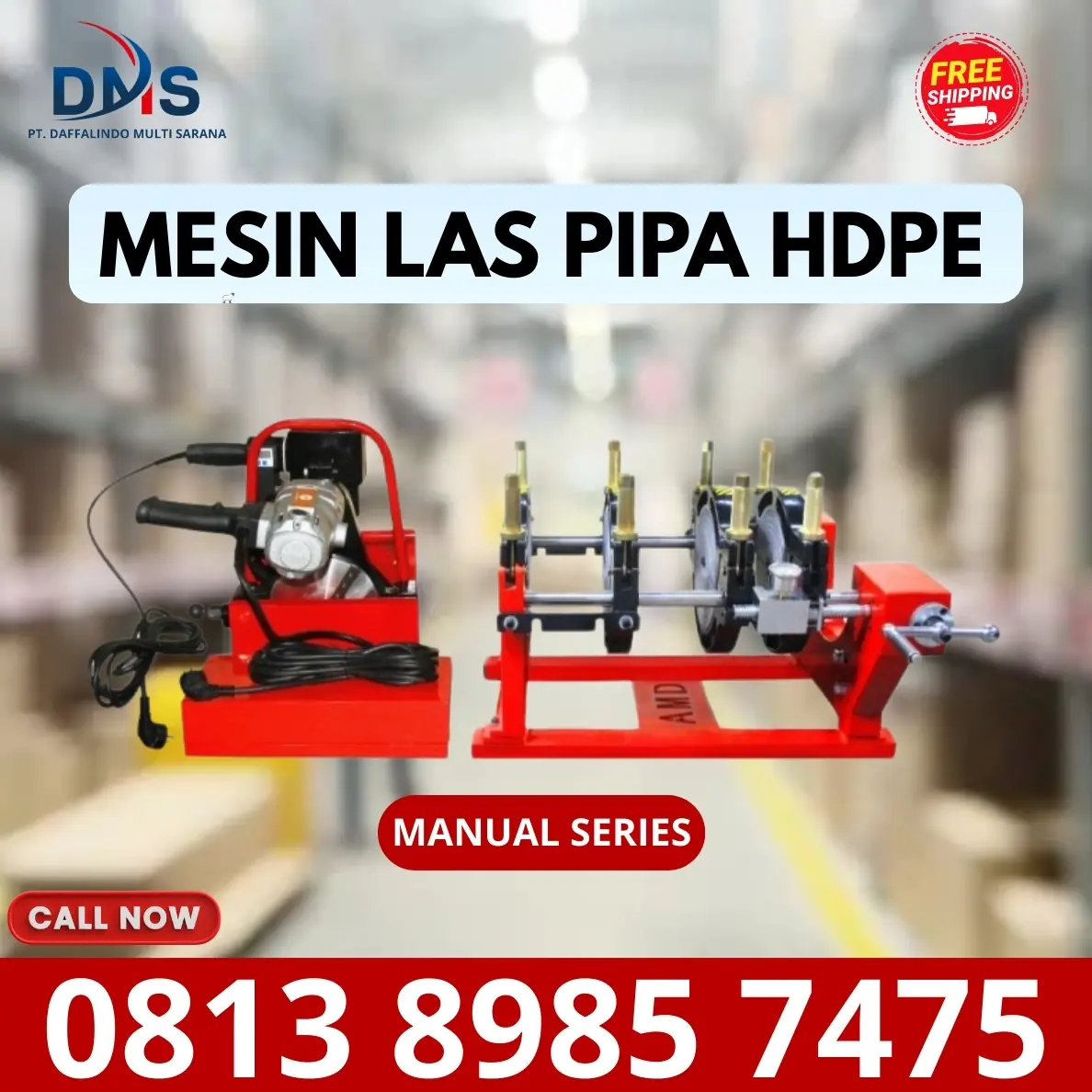 Distributor Mesin Las Hdpe 160mm Hydraulic SHD | Penyambung Pipa Hdpe