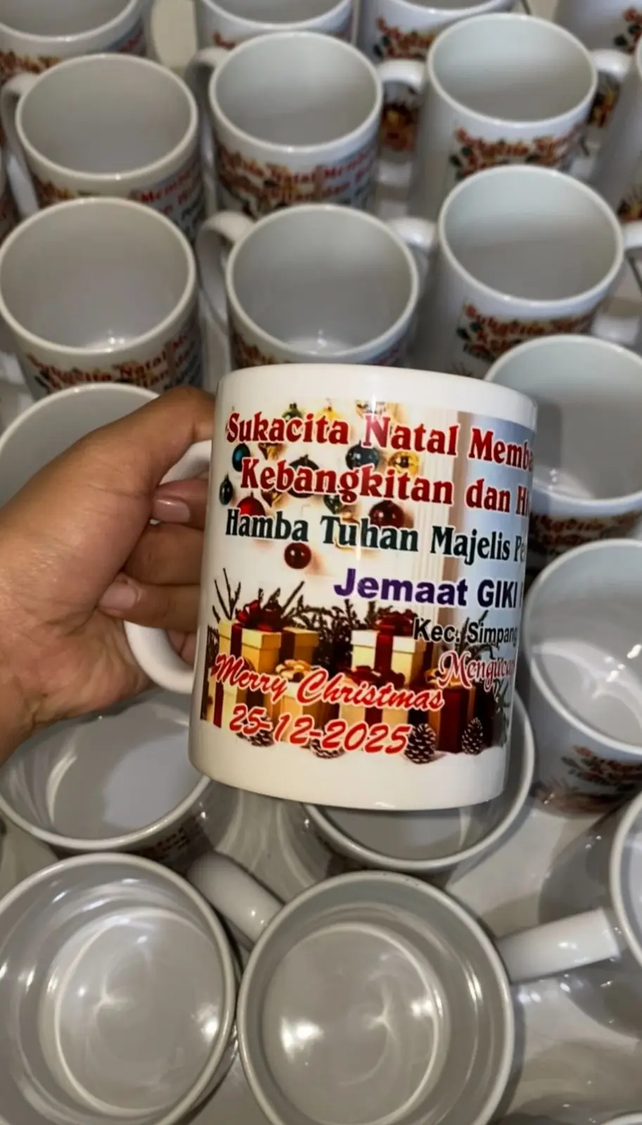 GELAS MUG KERAMIK CUSTOM + KOTAK