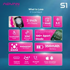 Smartwatch advan S1 warna gold