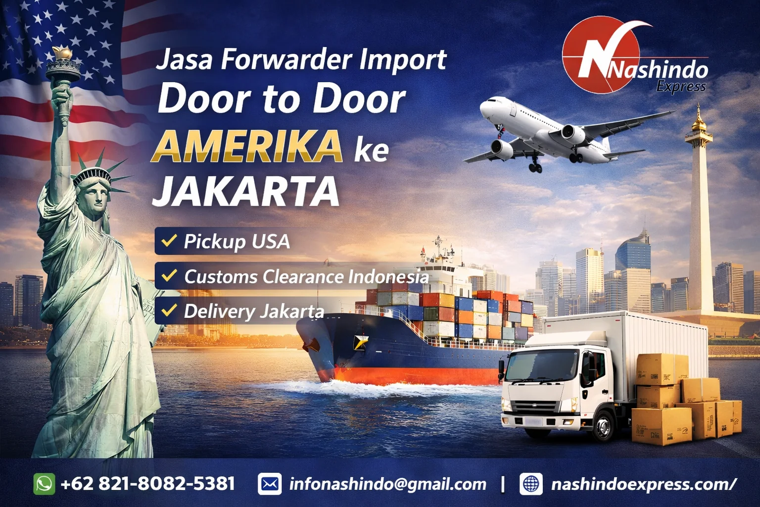 Jasa Forwarder Import Door to Door Amerika ke Jakarta