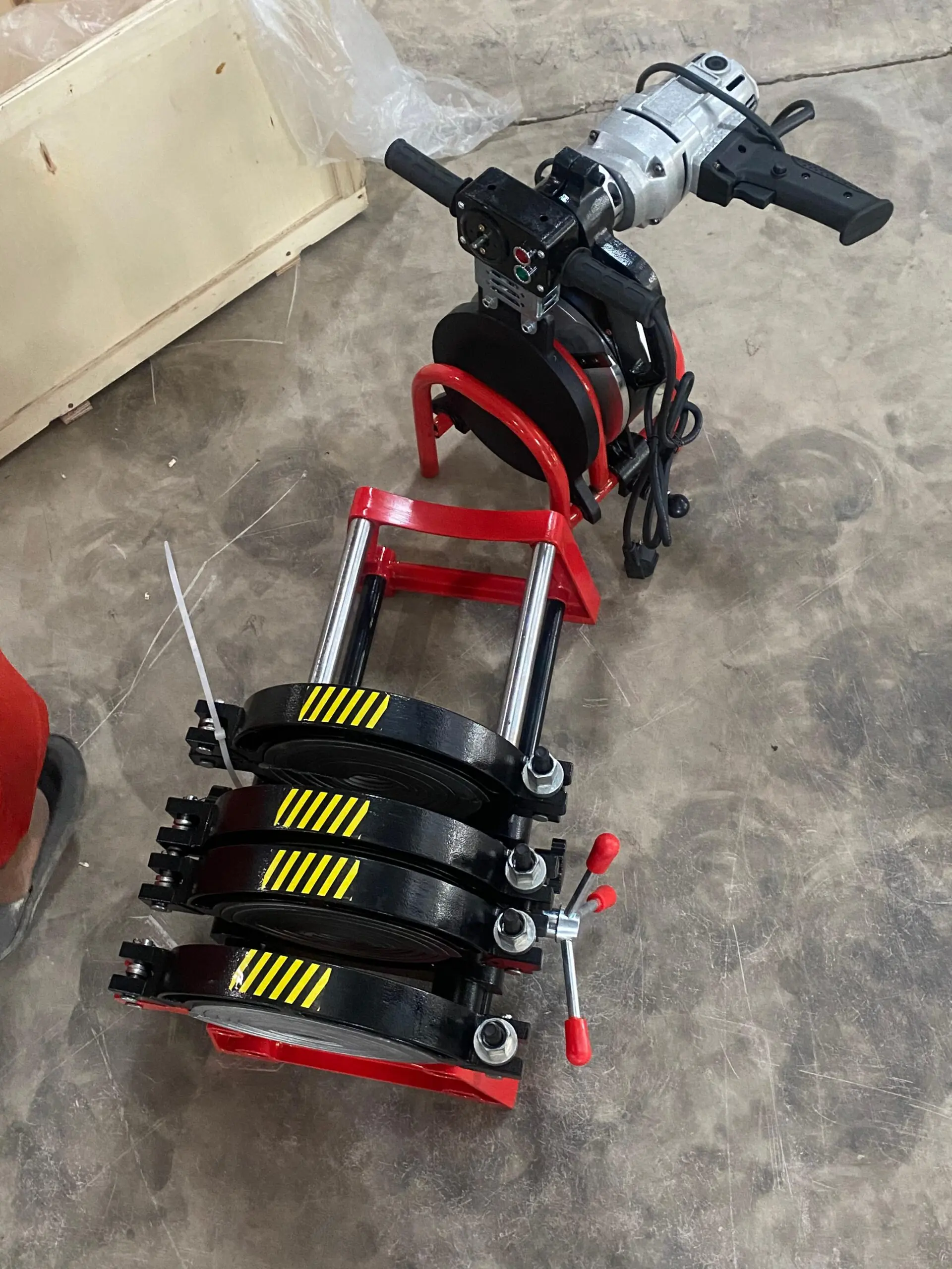 Mesin Hdpe 200mm / Penyambung Pipa Hdpe (63-200) 4 Clamp