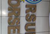 HURUF TIMBUL AKRILIK NON LAMPU