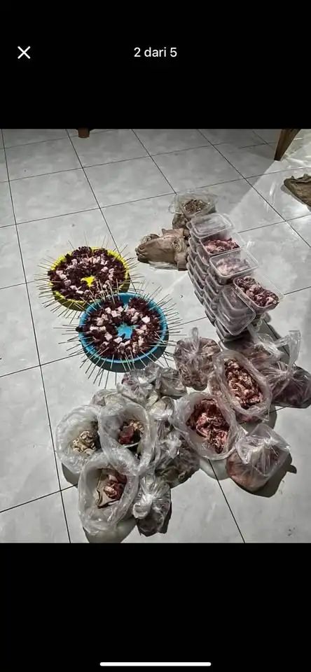 Sate mentah kambing