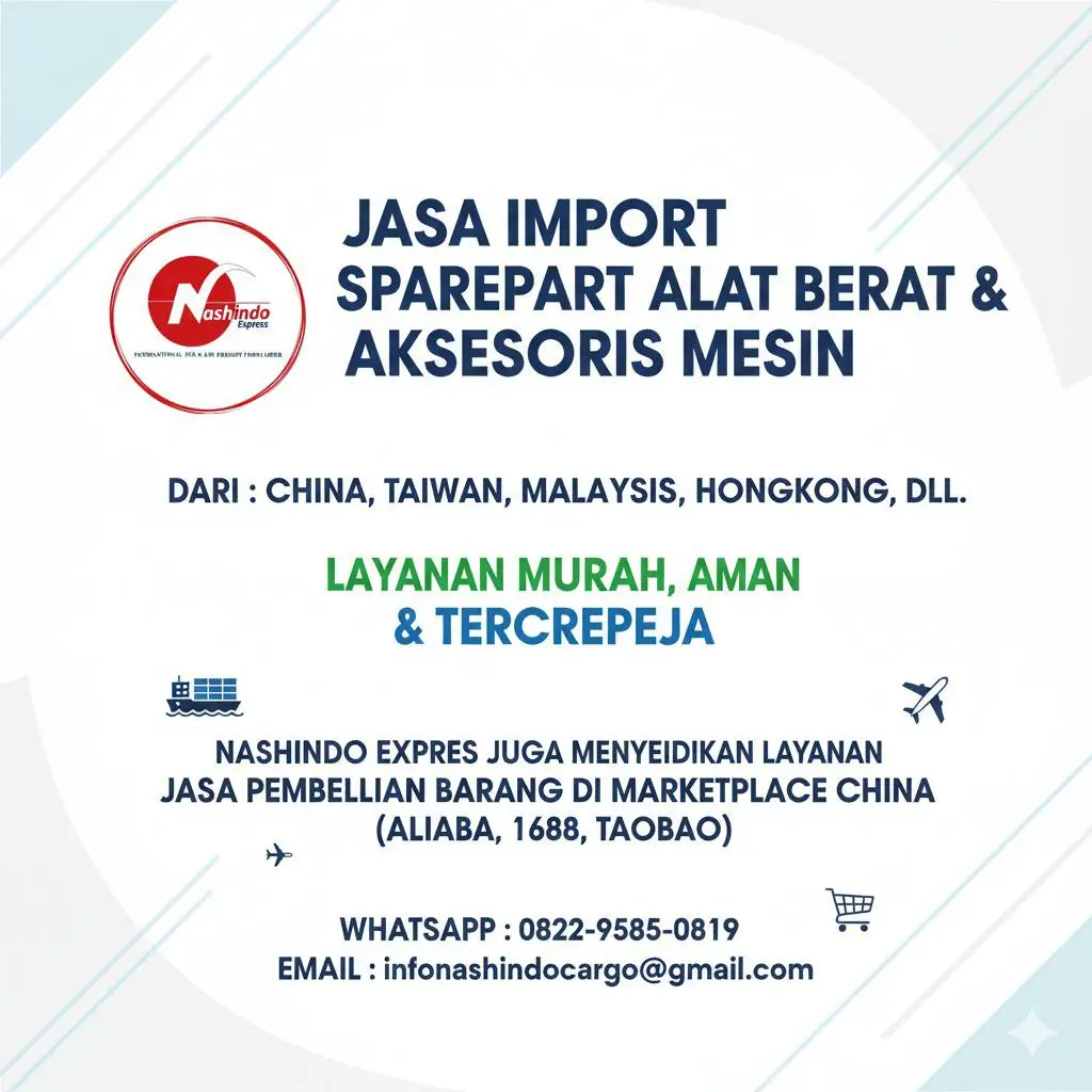 Jasa Import Aksesoris Alat Berat Dan Sparepart Alat Berat