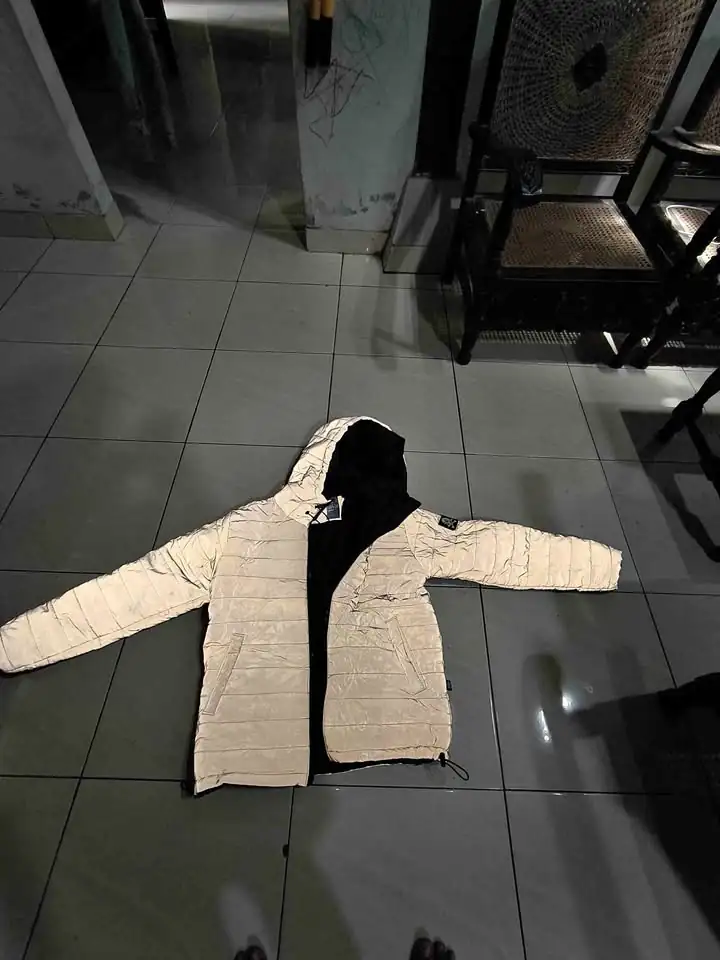 dijual jaket puffer reflektif Bdg Boys sz s istimewa!!