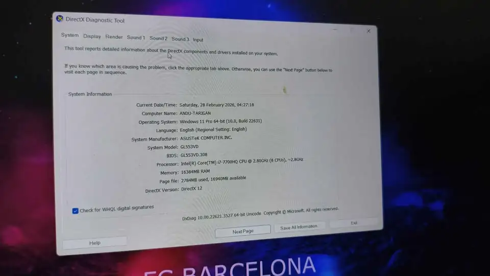 Laptop ROG Strix