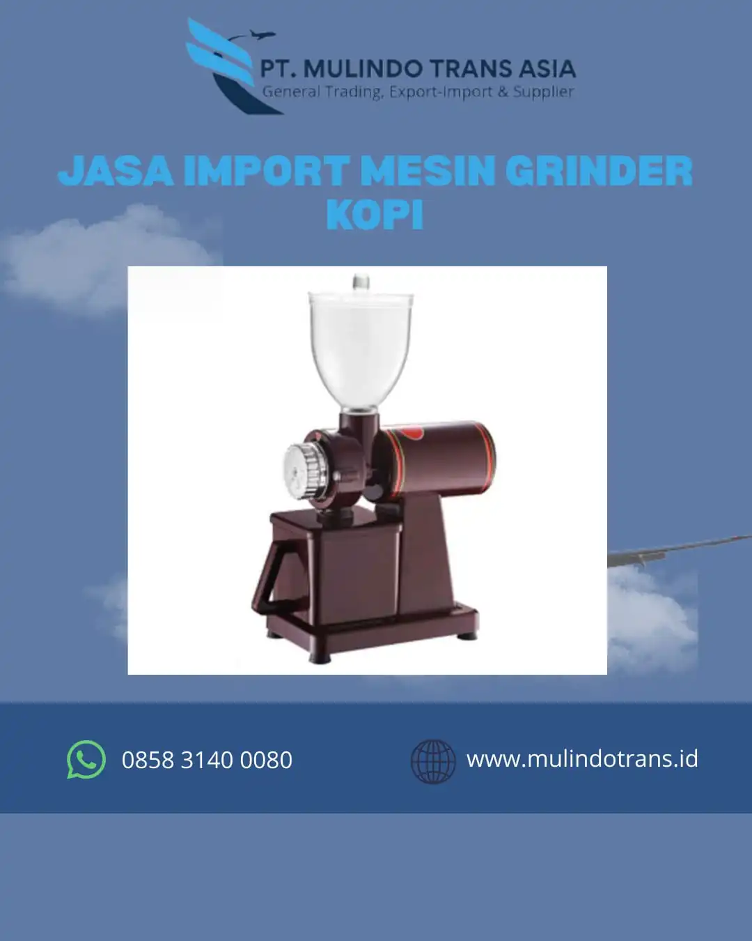 Jasa Import Mesin Grinder Kopi All-In Resmi