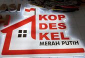 Huruf timbul akrilik lampu