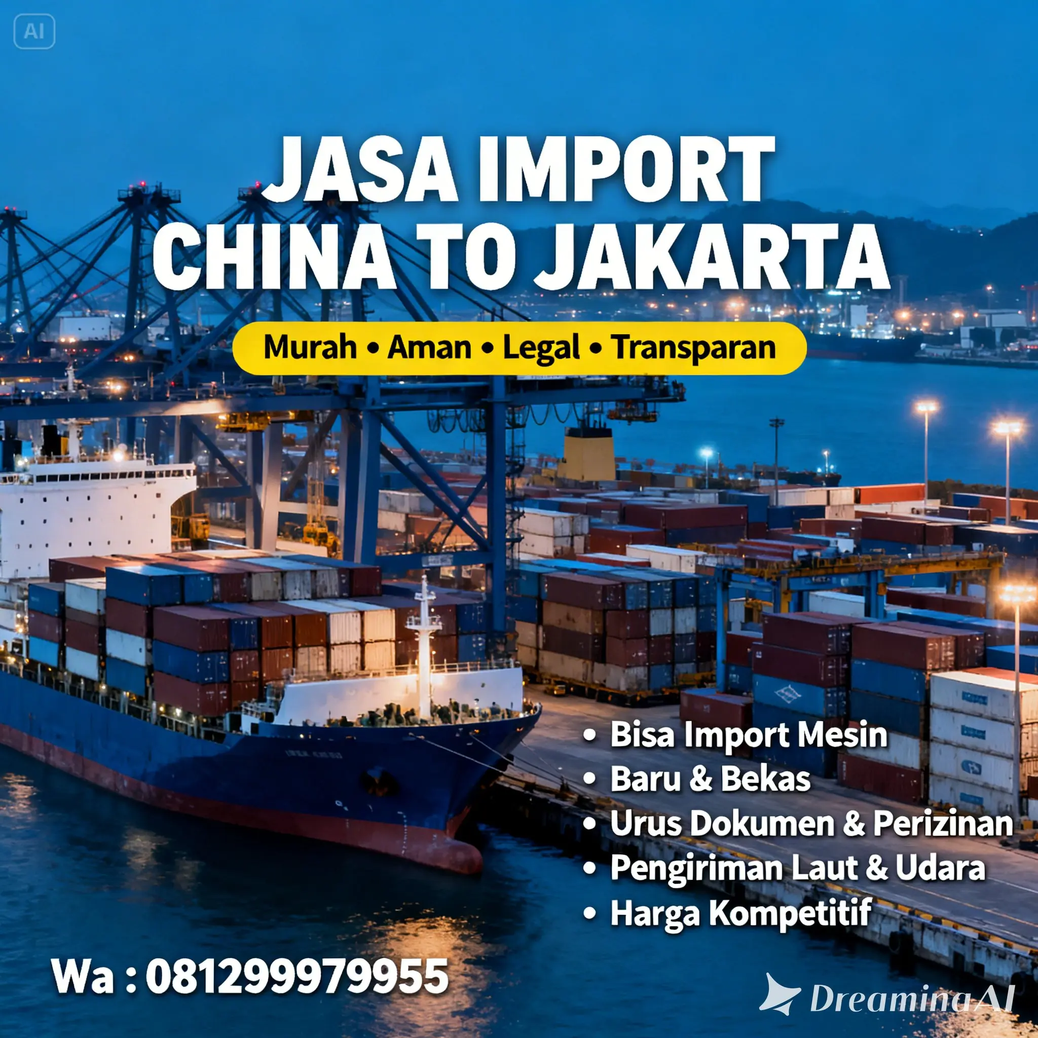 JASA IMPORT BARANG DARI CHINA TO JAKARTA