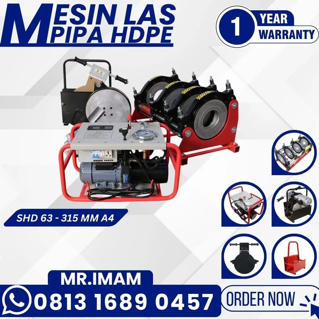 Mesin Las Pipa Hdpe UK 315 MM | Ready Kalimantan Barat Pontianak