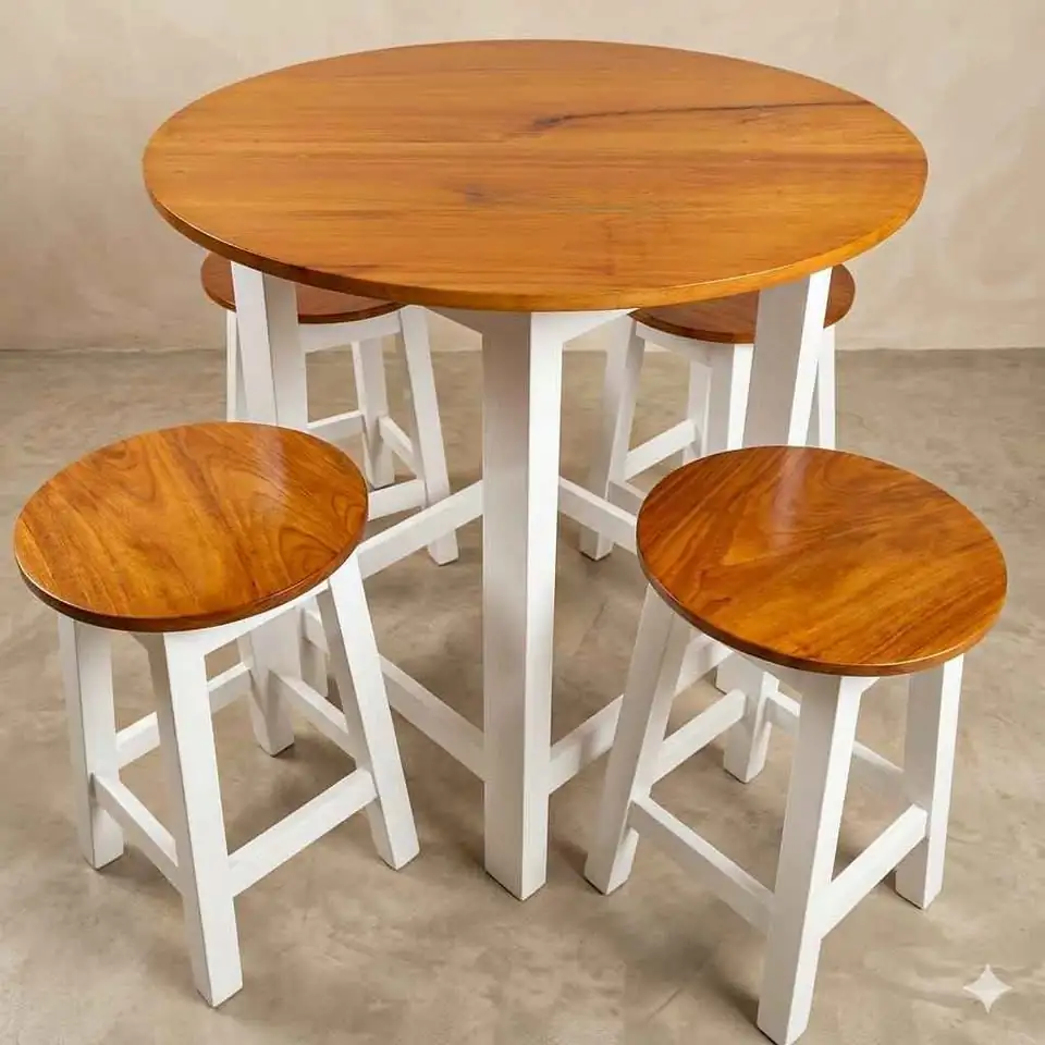 Set meja makan / meja industrial