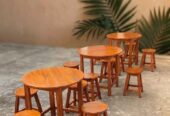 Set meja makan / meja industrial