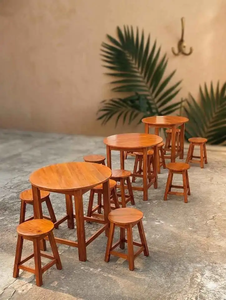Set meja makan / meja industrial