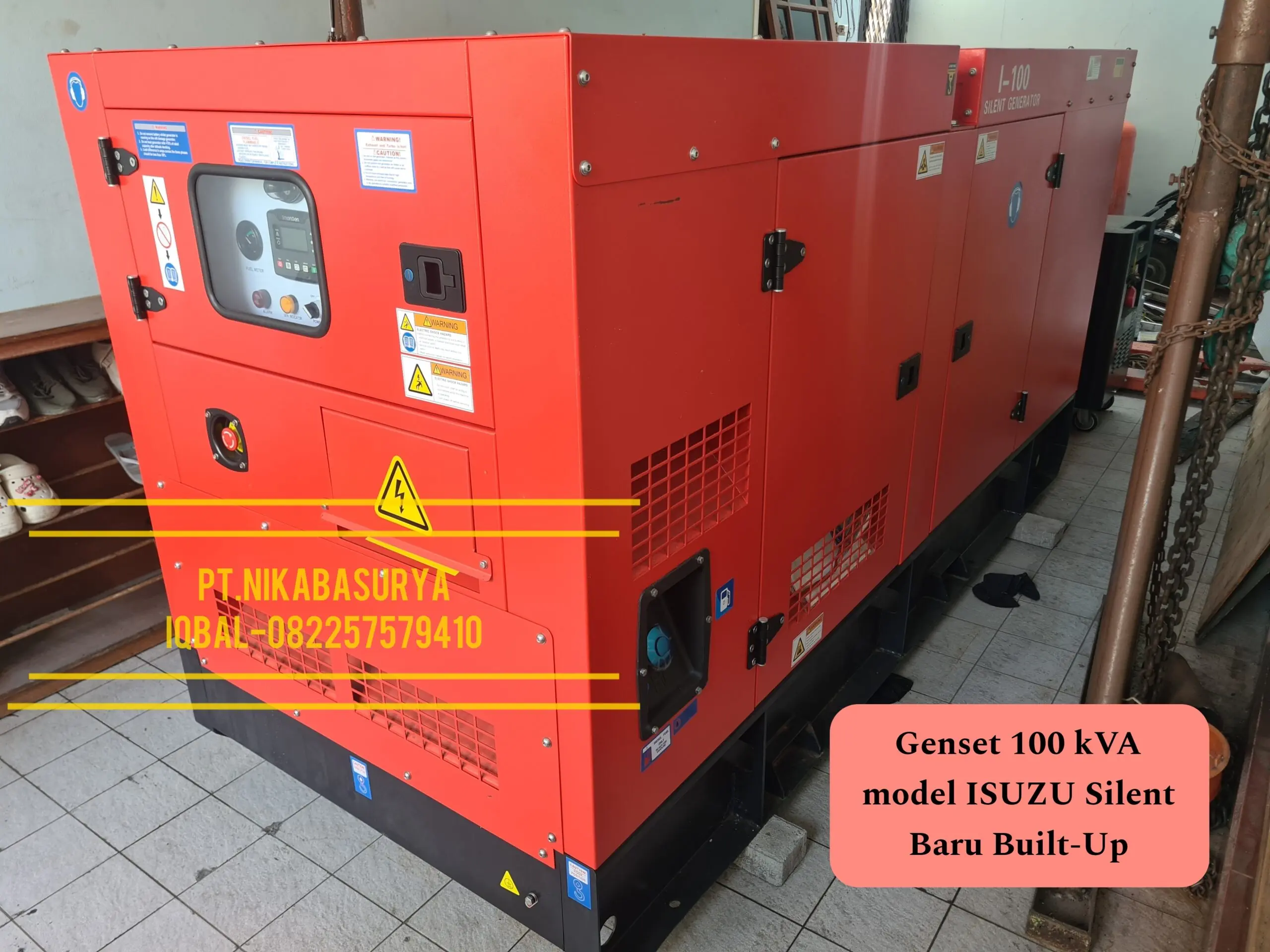 Genset 100 kVA Isuzu model Silent Baru
