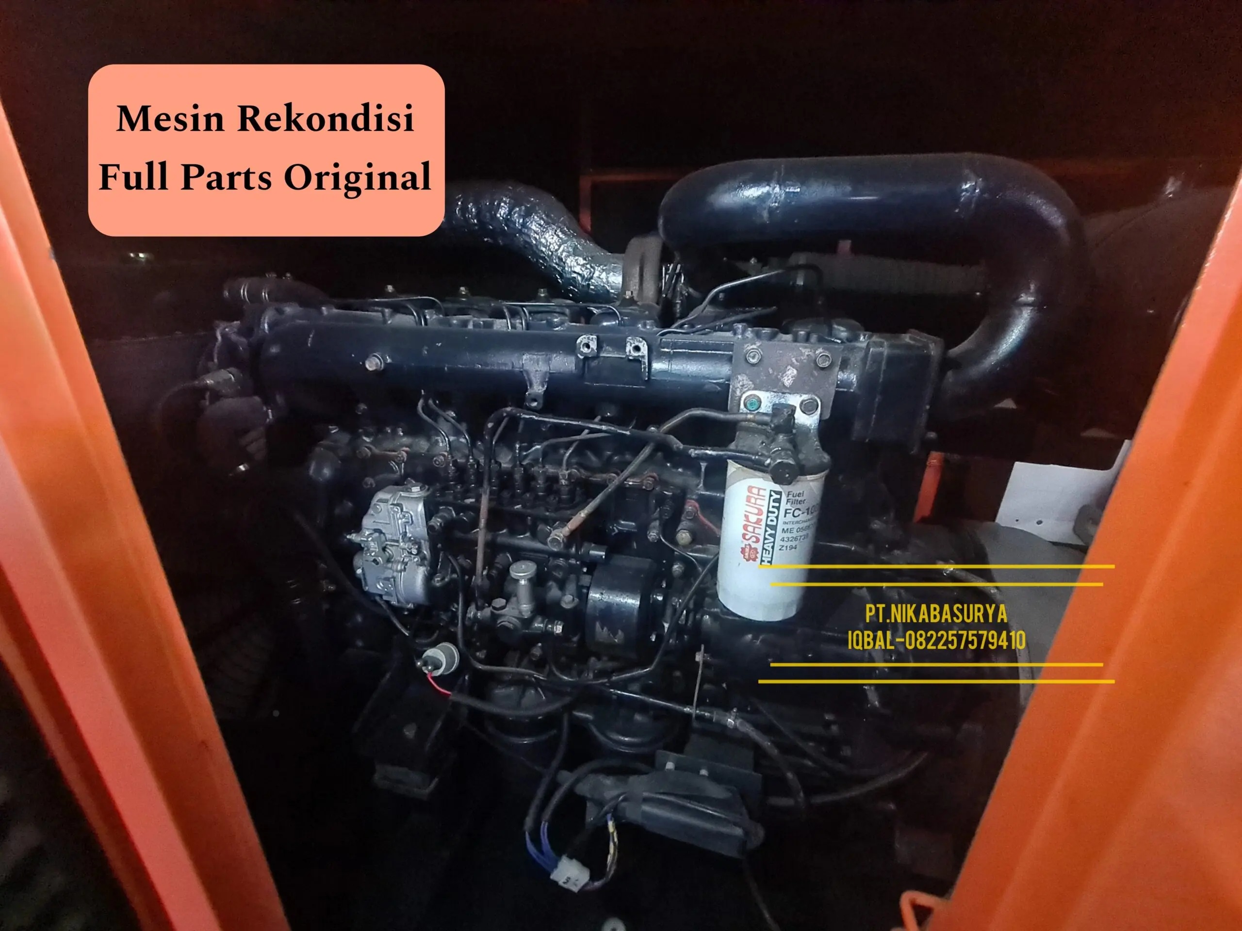 Genset 150 kVA Mitsubishi Silent Rekondisi