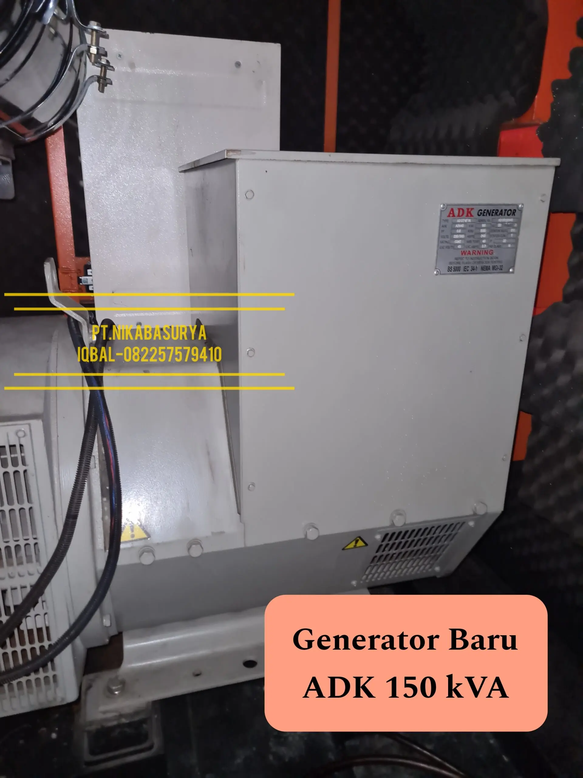 Genset 150 kVA Mitsubishi Silent Rekondisi
