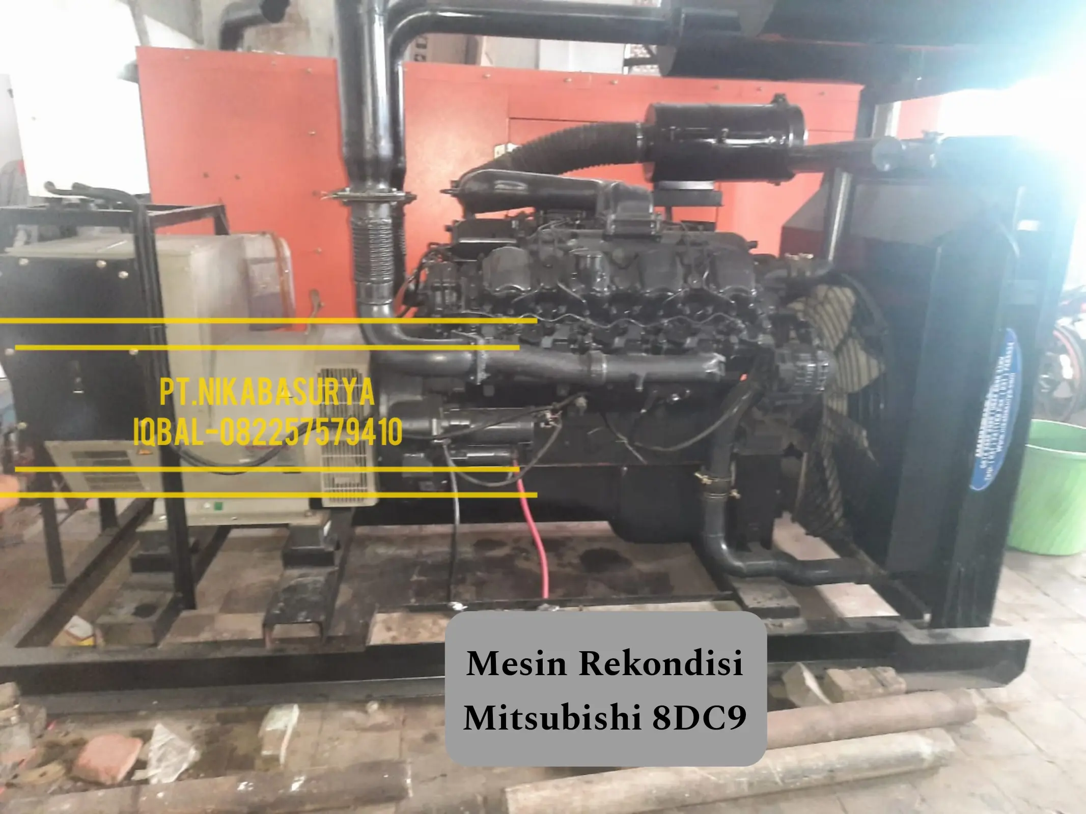 Genset 200 kVA Mitsubishi Rekondisi Open Bergaransi