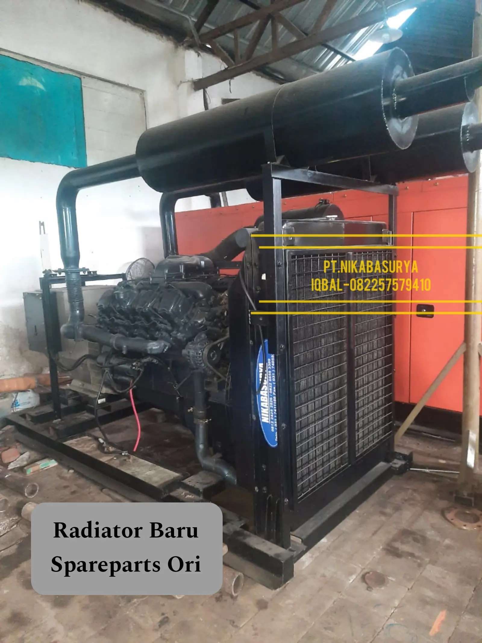 Genset 200 kVA Mitsubishi Rekondisi Open Bergaransi