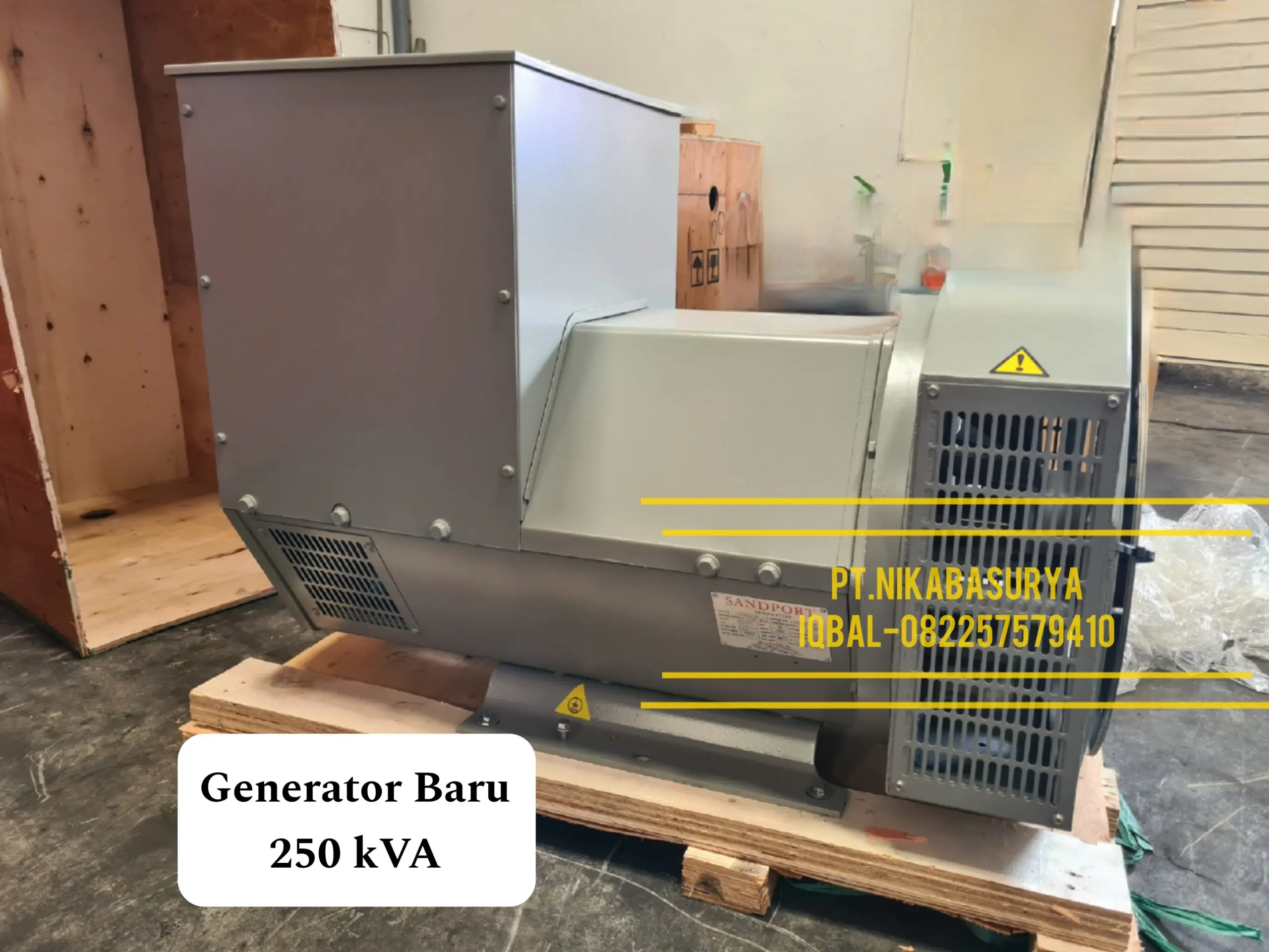 Generator 250 kVA Baru Single Bearing