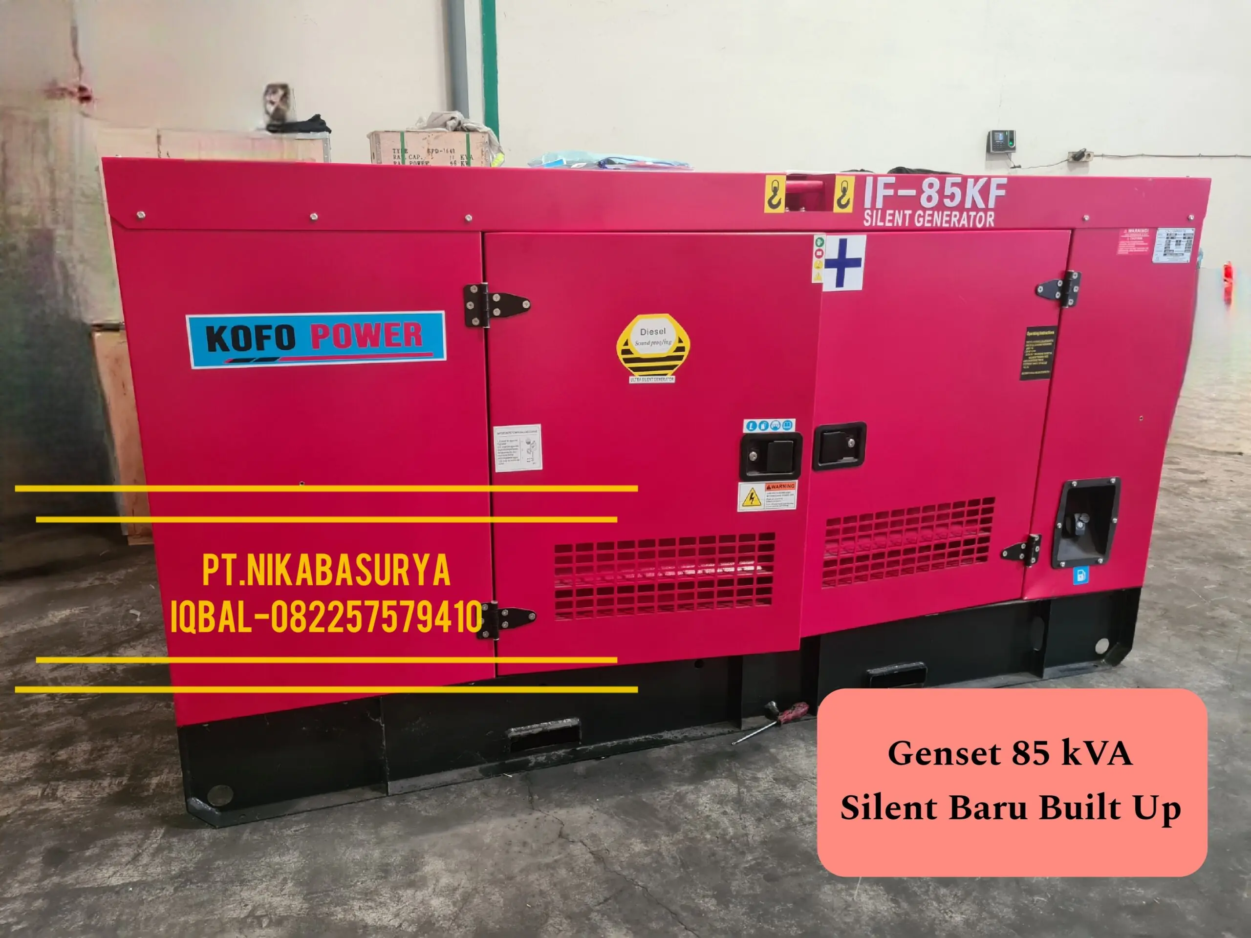 Genset 80 kVA Silent Baru Kofo Garansi