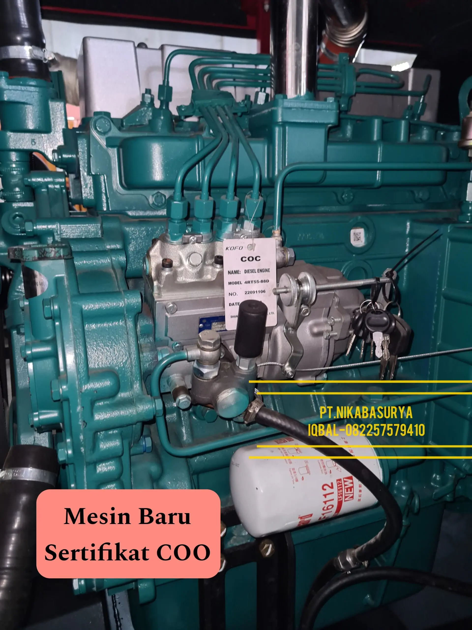 Genset 80 kVA Silent Baru Kofo Garansi