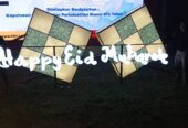 Huruf timbul akrilik lampu