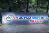 HURUF TIMBUL AKRILIK LAMPU + RANGKA ACP