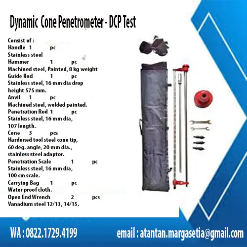 DCP Test Set – Jual Alat Uji Sand Cone dan SLump Test